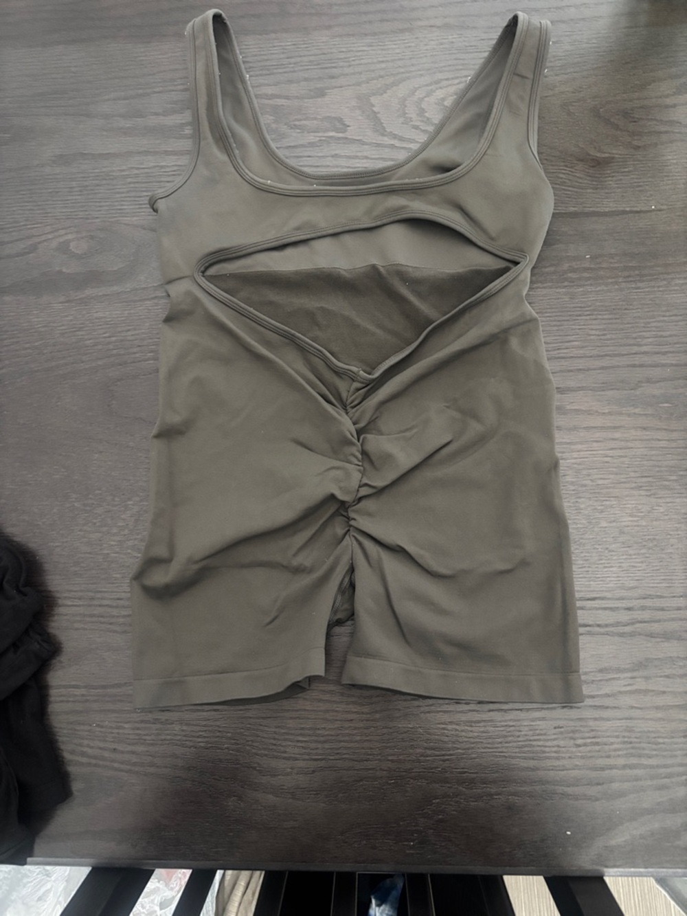 Seamless Olive Green Shaping Bodysuit - Picture 2 of 3